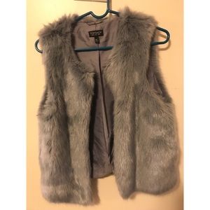 Top shop faux fur vest